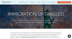 Desktop Screenshot of immigsolutions.com
