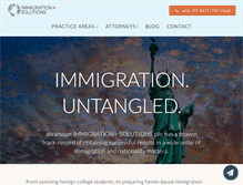 Tablet Screenshot of immigsolutions.com